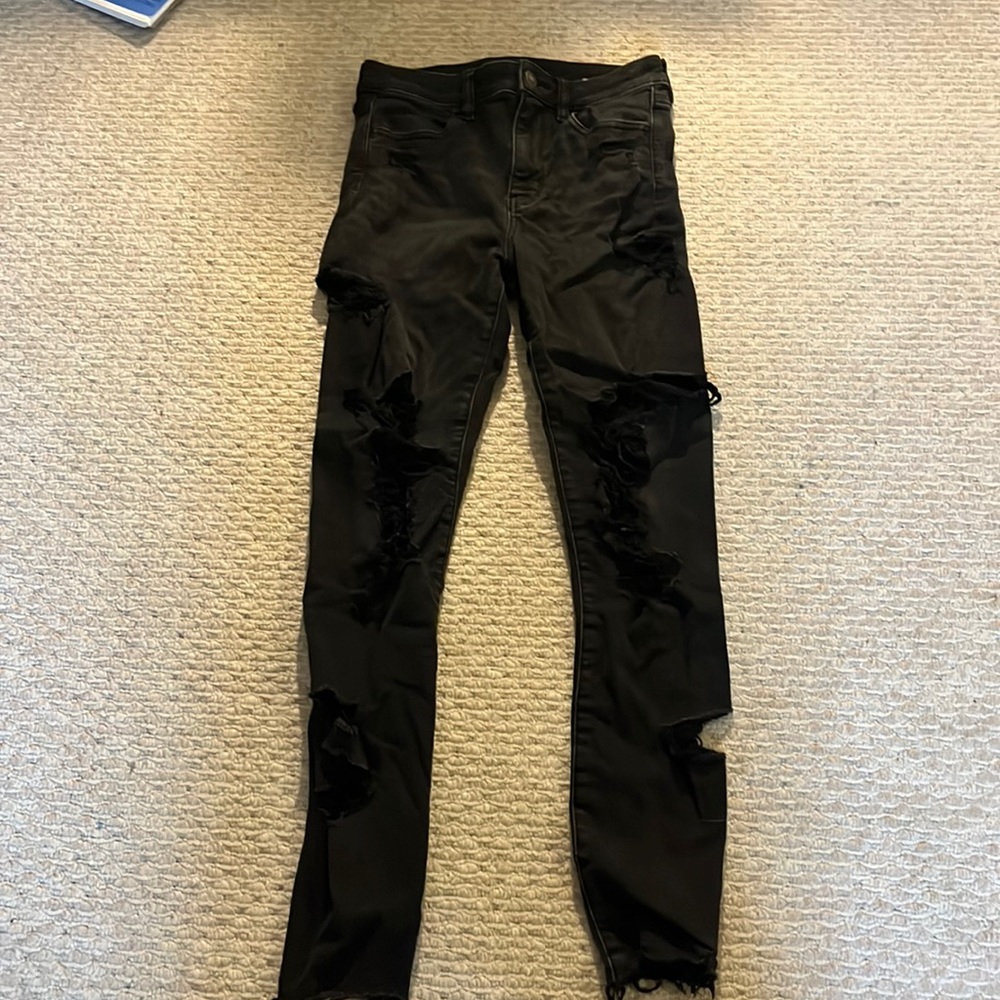 American Eagle black skinny jeans